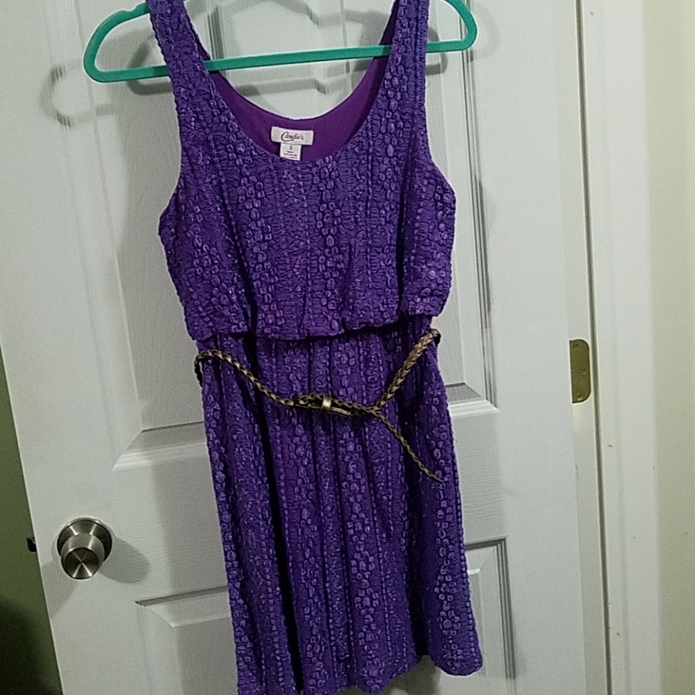 Pretty purple midi dress